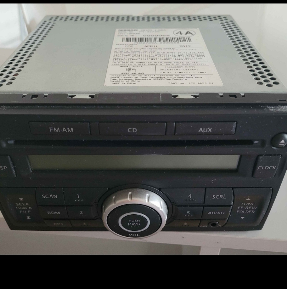 Car Audio System with Black Finish
